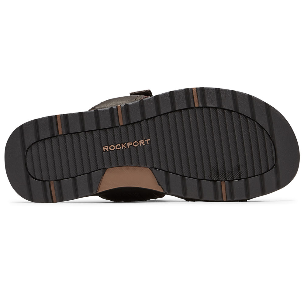 Rockport Slides For Mens Brown - Lucky Bay Dress - FP7250463